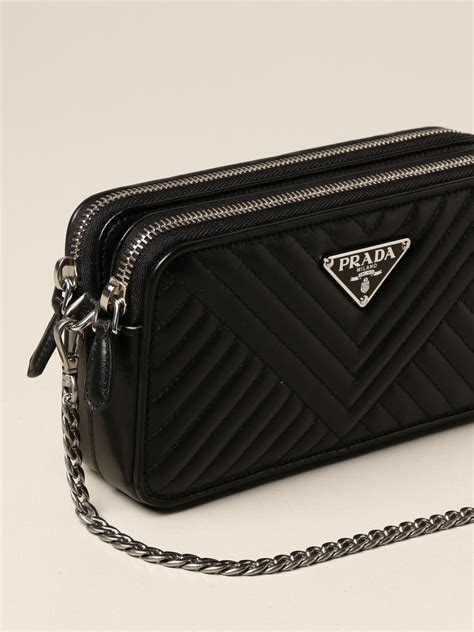 prada quilted crossbody phone case|Prada silver crossbody handbags.